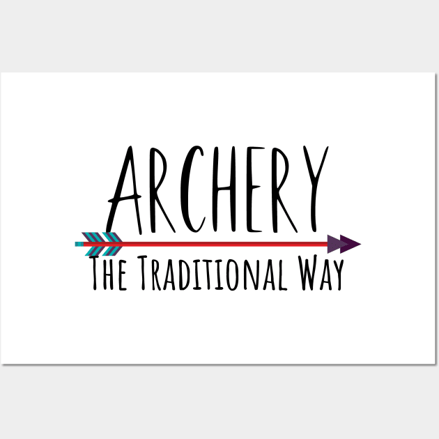 Archery traditional way Wall Art by maxcode